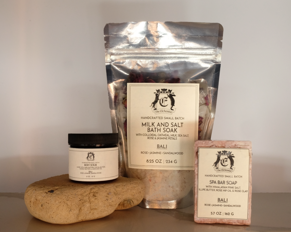 Bali Spa Set Soap Scrub and Bath Soak